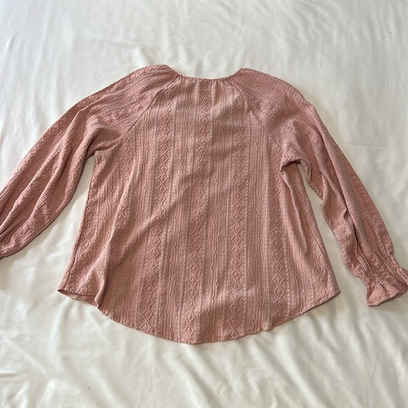 Frye Embroidered Long Sleeve Peasant Top - Picture 2 of 3